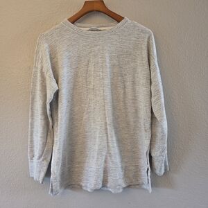 Aerie Light Gray Crewneck Sweater Comfy Sleepwear Casual